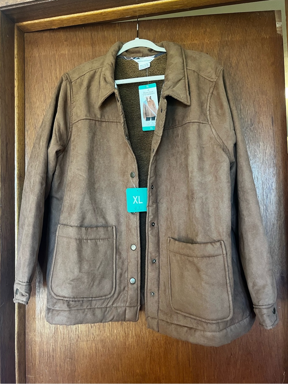 Costco Brown Sherpa-Lined Jacket - XL